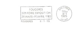 Département D'Ille Et Vilaine - Fougères - Flamme Secap SPECIMEN - EMA (Empreintes Machines à Affranchir)