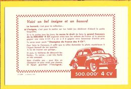 BUVARD : Champion De France Des 4CV Renault - Transports