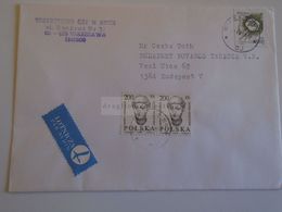 ZA292.10 Poland Polska Airmail Cover  Ca 1990 - Covers & Documents