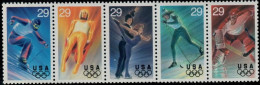 ERINIGTE STAATEN ETATS UNIS USA 1994 WINTER OLYMPICS SET 5V. MNH SC 2807-21 YT 2210-14 MI 2427-31 SG 2872-76 - Fogli Completi