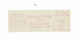 Briefausschnitt AFS - 22b Kaiserslautern 1958 - Schuster & Sohn KG Chemikalien Arzneiwaren - Pharmacy