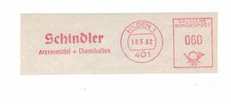 Briefausschnitt AFS - 401 Hilden - Schindler Chemikalien Arzneimittel 1982 - Pharmacy