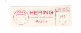 Briefausschnitt AFS - Köln 1957 - Hering Chemisch-Pharmazeutische Kosmetische Erzeugnisse - Pharmacy