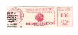 Briefausschnitt AFS - 24a Hamburg 1960 - Roter Arzneimittel Delta Chemie Pauly & Co - 84 Länder Der Erde - Pharmacy