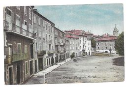 PRIVAS PLACE DU FOIRAL COUX 1915 WWI STALENG A CAVO MAITRE POINTEUR 7 RAP CAP FERRAT - CPA MILITAIRE - Guerra 1914-18