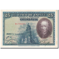 Billet, Espagne, 25 Pesetas, 1928, 1928-08-15, KM:74a, TTB - 1-2-5-25 Pesetas