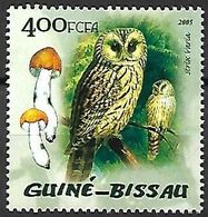 Guinea Bissau - MNH 2005 -  Mushrooms :     Ural Owl  -  Strix Uralensis - Hiboux & Chouettes