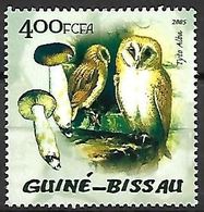 Guinea Bissau - MNH 2005 -  Mushrooms :     Western Barn Owl  -  Tyto Alba - Hiboux & Chouettes