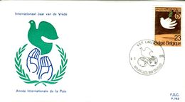 14186011 BE 19860308 Bx; Année De La PAIX, Colombe;  Fdc Cob2202 - 1981-1990