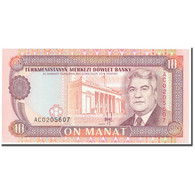 Billet, Turkmanistan, 10 Manat, 1993, Undated (1993), KM:3, NEUF - Turkménistan