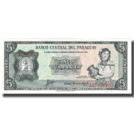 Billet, Paraguay, 5 Guaranies, Undated (1963), KM:195b, NEUF - Paraguay