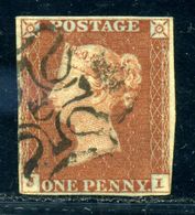GB LINE ENGRAVED 1841 1d RED-BROWN - Used Stamps