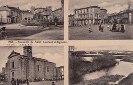 30 - St-Laurent-d'Aigouze - Souvenir De Saint-Laurent-d'Aigouze En 4 Beaux Plans - Andere Gemeenten