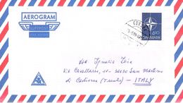 DENMARK - AEROGRAM 1989 KORSOR - ITALY /T44 - Airmail