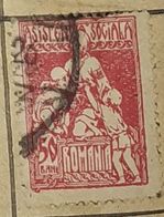 50 BANI-ASISTENTA SOCIALA-ROMANIA-USED STAMP - Other & Unclassified