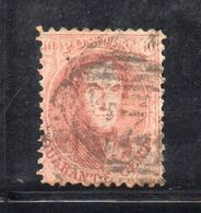 APR27  - BELGIO 1863 , Unificato 40 Cent Rosa Carminio N. 16 Usato Dent 12 1/2x13 1/2 - 1863-1864 Médaillons (13/16)