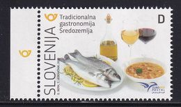 Slovenia Slowenien Slovenie 2020: MINT MNH ** Euromed Postal Gastronomy Food; Wine Vine Vino Jota Extra Virgin Olive Oil - Food