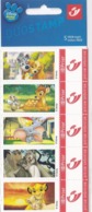 Duostamps Duostamp Wall Disney Dessin Animé Bambi Le Roi Lion La Belle Et Le Clochard  ... - Postfris