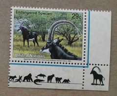 NY93-01 : Nations-Unies (New-York) / Protection De La Nature - Hippotragus Niger Variani, Antilope Noir - Nuevos