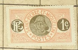 SAINT PIERRE ET MIQUELON,1C-USED STAMP - Used Stamps