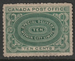 Canada Sc E1a Special Delivery MNH Very Toned - Correo Urgente