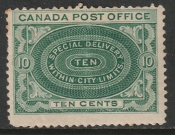 Canada Sc E1ii Special Delivery MH Some Toning - Special Delivery