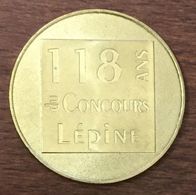 75012 PARIS CONCOURS LÉPINE MDP 2019 MÉDAILLE SOUVENIR MONNAIE DE PARIS JETON TOURISTIQUE TOKENS MEDALS COINS INVENTEURS - 2019