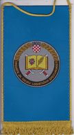 CROATIA  --   SREDISTE ZA OBUKU  LOGISTICKIH SPECIJALNOSTI--   20 Cm X 11,5 Cm  -  BANNER, PENNANT, DRAPEAU - Vlaggen