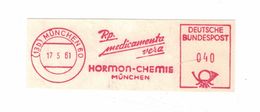 Briefausschnitt AFS - 13b München 1961 - Rp. Medicamenta Vera - Hormon-Chemie - Pharmacy