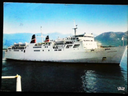 Delcampe - Paquebot Ferry - Le COMTE De NICE - Cie Générale Transantlantique - Au Large De La Corse 1973 - Fähren