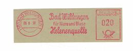 Briefausschnitt AFS - 16 Bad Wildungen 1958 - Niere & Blase Helenen-Quelle - Pharmacy