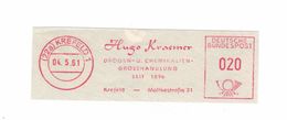 Briefausschnitt AFS - 22a Krefeld 1961 - Kraemer Hugo Drogen Chemikalien Grosshandlung Moltke-Strasse - Pharmacy