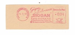 Briefausschnitt AFS - 21a Brackwede Westfalen 1950 - Gegen Sodbrennen Siodan Asta-Werke Chemische Fabrik - Pharmacy
