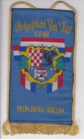 CROATIA  -  PRVI DRAGOVOLJACKI ODRED  ,, CENTAR ,,  ZAGREB   -  PRIPADNIKU  -  18 Cm X 10,5  -  BANNER, PENNANT, DRAPEAU - Banderas