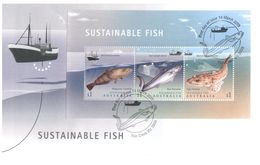 (C 20) Australia Mini-Sheet FDC - Australie Feuillet Miniature Premier Jour - 2019 - Sustainable Fish - Sobre Primer Día (FDC)