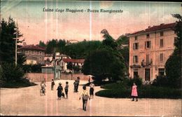 15978) CARTOLINA DI LUINO-LAGO MAGGIORE-PIAZZA RISORGIMENTO -VIAGGIATA - Luino