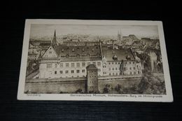 17177-                 NÜRNBERG, GERMANISCHES MUSEUM, HOHENZOLLERN-BURG IM HINTERGRUNDE - 1922 - Nuernberg