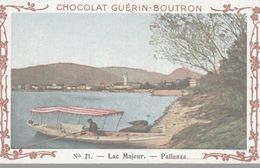 CHROMO  CHOCOLAT GUERIN-BOUTRON  VOYAGE EN ITALIE  LAC MAJEUR  PALLANZA - Duroyon & Ramette