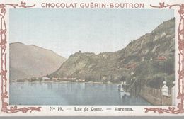 CHROMO  CHOCOLAT GUERIN-BOUTRON  VOYAGE EN ITALIE  LAC DE COME  VARENNA - Duroyon & Ramette