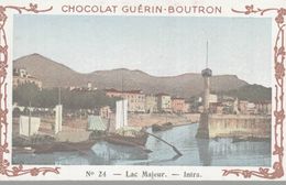 CHROMO  CHOCOLAT GUERIN-BOUTRON  VOYAGE EN ITALIE  LAC MAJEUR  INTRA - Duroyon & Ramette