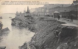 44-NANTES- EBOULEMENT DU QUAI ERNEST RENAUD , JANVIER 1911 - Nantes