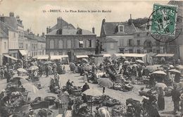 28-DREUX- LA PLACE ROTROU LE JOUR DU MARCHE - Dreux