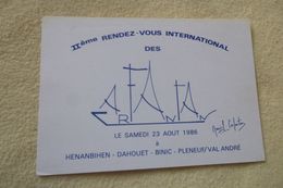 IIEME RENDEZ-VOUS INTERNATIONAL DES CARFANTAN....AOUT 1986 ... - Bourses & Salons De Collections