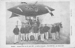 59-ROUBAIX- CARNAVAL D'ETE DU 25 AOUT 1907, LA BALLON DIRIGEABLE " FRATERNITE" PAR DOUZE AMIS - Roubaix