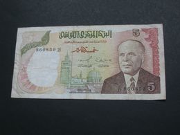 5  Dinars1980 - Banque Centrale De Tunisie **** EN ACHAT IMMEDIAT **** - Tusesië