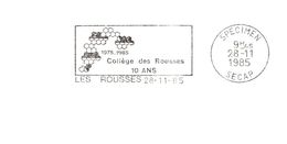 Département Du Jura - Les Rousses - Flamme Secap SPECIMEN - EMA (Printer Machine)