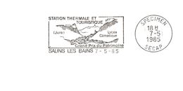 Département Du Jura - Salins Les Bains - Flamme Secap SPECIMEN - EMA (Printer Machine)