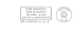 Département Du Jura - Lons Le Saunier - Flamme Secap SPECIMEN - EMA (Printer Machine)