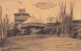 95-SANNOIS- ATTRACTION DU MOULIN DE LA TERRASSE , MAISON DU PERE LA GALETTE - VOIR MANEGE - Sannois