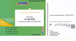 BRD / Bund Mörlenbach Dialogpost DV 07.20 0,28 Euro 2020 Bofrost Gefrierprodukte Kuchen Eis Fisch - Brieven En Documenten